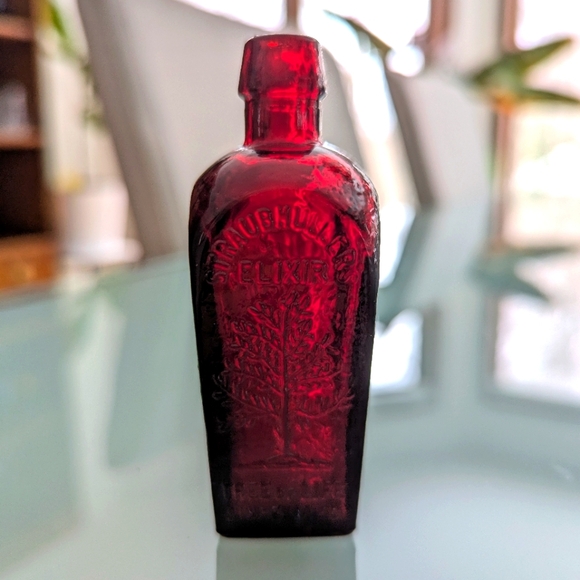 Straubmuller's Tree of Life Elixir Miniature Glass Bottle Health Vitality - Red - Picture 1 of 6